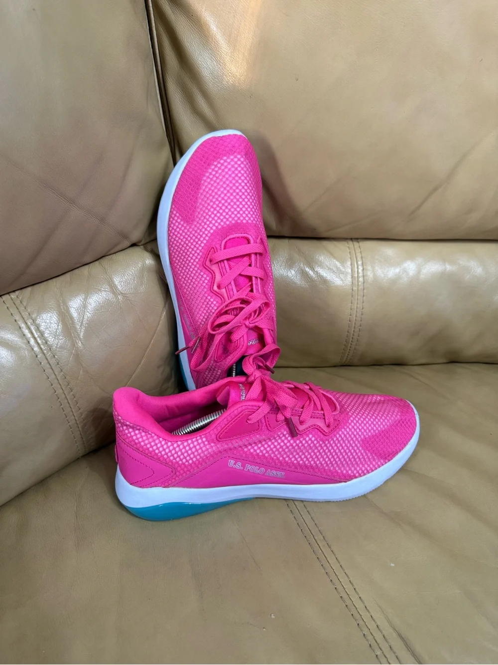 U.S. Polo Assn Fuel-M Hot Pink Teal Sneakers Women's Size 10 NWT